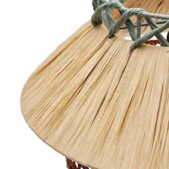 Hot Wohnen Design Pendelleuchte aus Raffia Bast Geflecht - Endjos