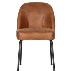 Best Wohnen Design Recyclingleder Stuhl in Braun - Kegadamo (2er Set)
