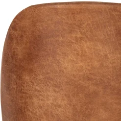 Best Wohnen Design Recyclingleder Stuhl in Braun - Kegadamo (2er Set)
