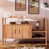 Outlet Wohnen Design Regal mit zwei Fächern & Türen - Indrya