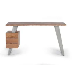 Hot Wohnen Design Schreibtisch aus Akazienholz mit Baumkante - Banjee