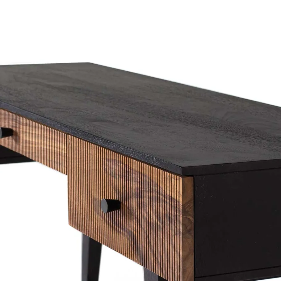 Online Wohnen Design Schreibtisch aus Mangoholz und Palisander - Ondarroa