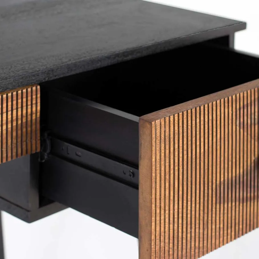 Online Wohnen Design Schreibtisch aus Mangoholz und Palisander - Ondarroa