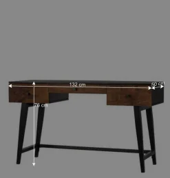 Online Wohnen Design Schreibtisch aus Mangoholz und Palisander - Ondarroa
