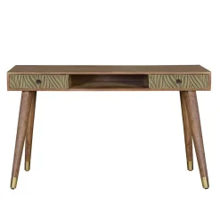 Outlet Wohnen Design Schreibtisch aus Mangoholz und Metall - Filurina