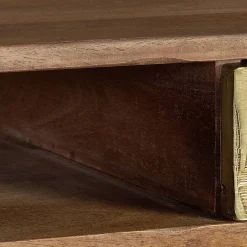 Outlet Wohnen Design Schreibtisch aus Mangoholz und Metall - Filurina