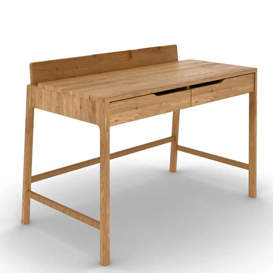 Outlet Wohnen Design Schreibtisch aus Massivholz Wildeiche - Laida