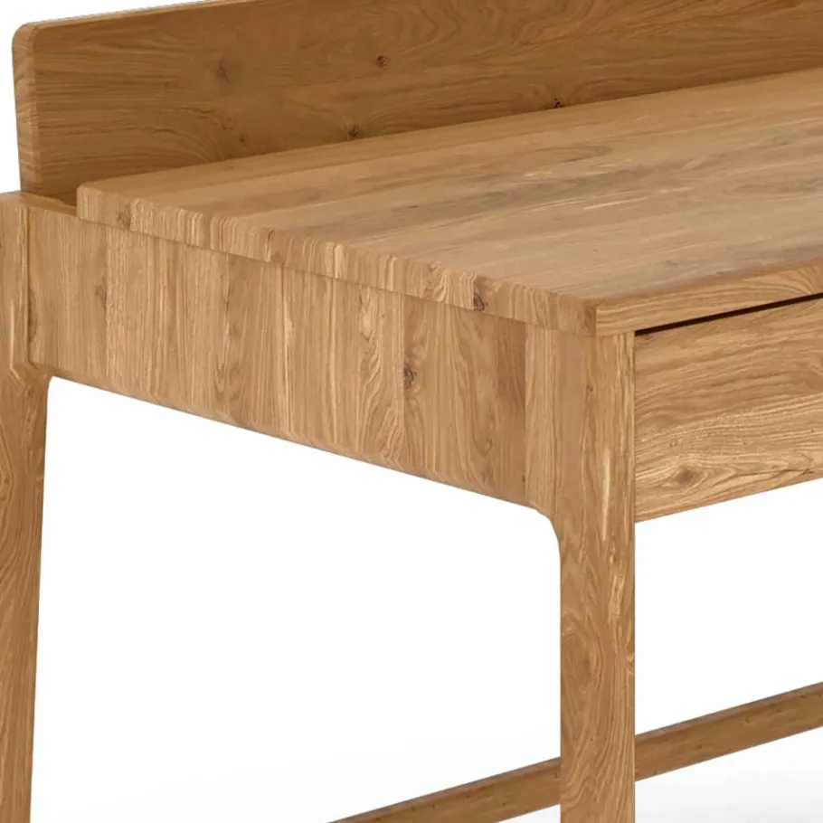 Outlet Wohnen Design Schreibtisch aus Massivholz Wildeiche - Laida