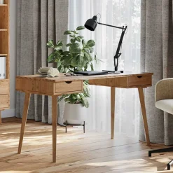 Outlet Wohnen Design Schreibtisch aus Wildeiche Massivholz - Fabijola