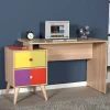 Sale Wohnen Design Schreibtisch in Sonoma-Eiche & Bunt - Reddnas