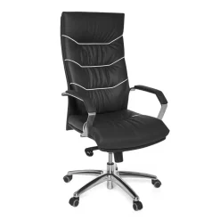 Outlet Wohnen Design Schreibtischstuhl aus Leder - Merana