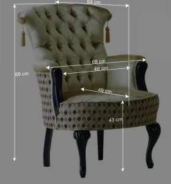 Discount Wohnen Design Sessel im Italienischen Stil - Pierette