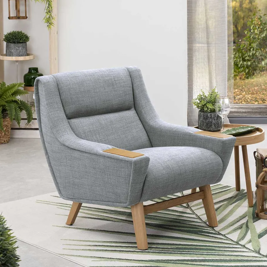 Sale Wohnen Design Sessel in Hellgrau - Crutina