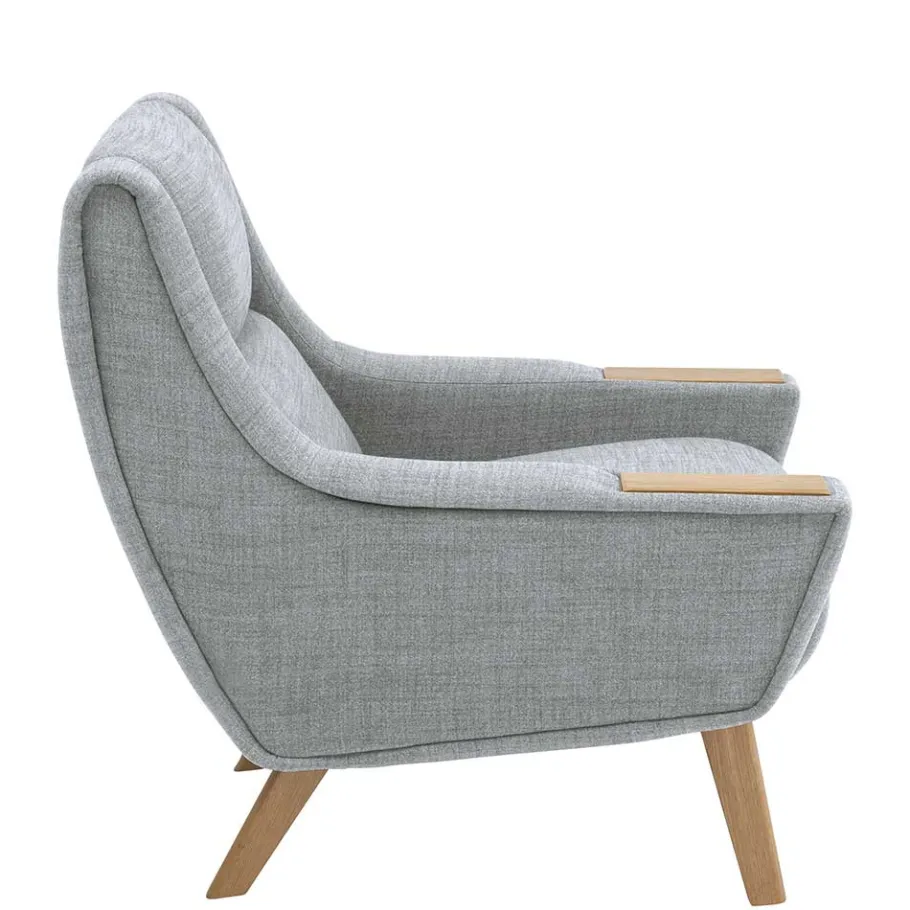 Sale Wohnen Design Sessel in Hellgrau - Crutina