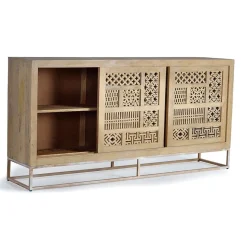 Outlet Wohnen Design Sideboard mit Ethno Flair - Valuta