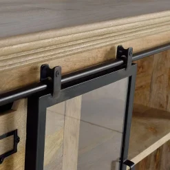 Outlet Wohnen Design Sideboard mit Glas Schiebetüren - Draschna