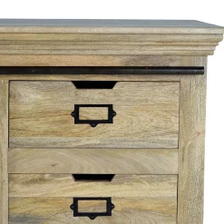 Outlet Wohnen Design Sideboard mit Glas Schiebetüren - Draschna