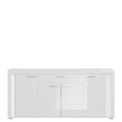 Sale Wohnen Design Sideboard mit LED in Weiß Hochglanz - Gomata