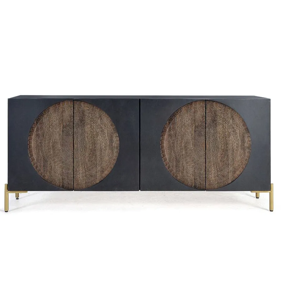 Best Wohnen Design Sideboard mit Mandala Schnitzerei - Synessa