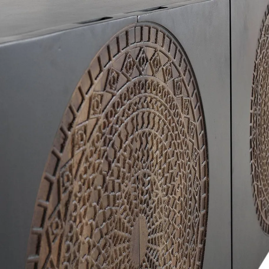Best Wohnen Design Sideboard mit Mandala Schnitzerei - Synessa