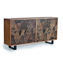Online Wohnen Design Sideboard mit Schnitzerei und Lack - Marcel