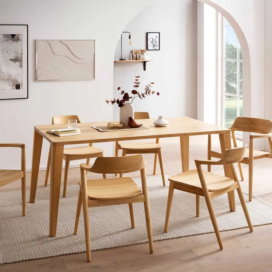 Hot Wohnen Design Stuhl aus Sungkai Holz - Bottaro
