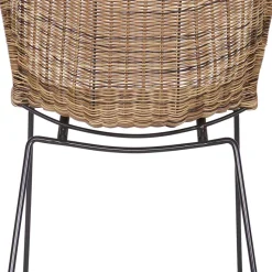 Outlet Wohnen Design Stuhl Mevrinus aus Polyrattan (2er Set)