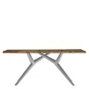 New Wohnen Design Tisch mit bunter Altholzplatte Shabby - Enyi
