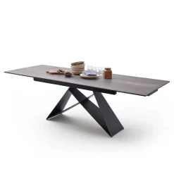 Best Wohnen Design Tisch mit Keramikplatte Holz Optik - Cateyna