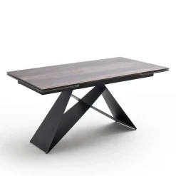 Best Wohnen Design Tisch mit Keramikplatte Holz Optik - Cateyna