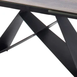 Best Wohnen Design Tisch mit Keramikplatte Holz Optik - Cateyna