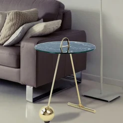 Online Wohnen Design Tischchen in Schwarz & Gold - Chiceria