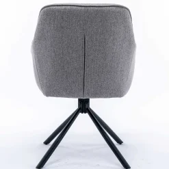Clearance Wohnen Design Tischsessel drehbar in Grau - Fiorenca (2er Set)