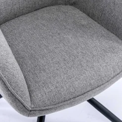 Clearance Wohnen Design Tischsessel drehbar in Grau - Fiorenca (2er Set)