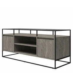 Outlet Wohnen Design TV Kommode in Eiche Grau - Midland