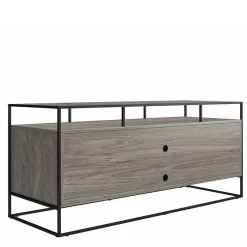 Outlet Wohnen Design TV Kommode in Eiche Grau - Midland