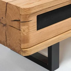 Best Wohnen Design TV Lowboard aus Eiche gebürstet & geölt - Ventida