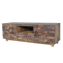 New Wohnen Design TV-Lowboard aus Mangoholz rustikal - Lacid
