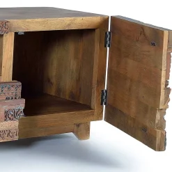New Wohnen Design TV-Lowboard aus Mangoholz rustikal - Lacid