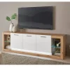 Online Wohnen Design TV-Lowboard mit vier offenen Fächern - Adejano
