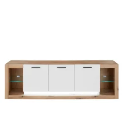 Online Wohnen Design TV-Lowboard mit vier offenen Fächern - Adejano
