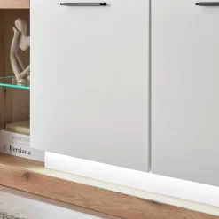 Online Wohnen Design TV-Lowboard mit vier offenen Fächern - Adejano