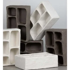 Sale Wohnen Design Wandregal in Grau aus Pappmaschee - Dattilo