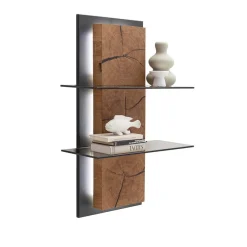 Best Wohnen Design Wandregal mit Beleuchtung - Drinidad