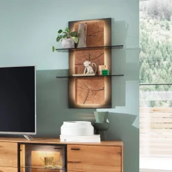 Best Wohnen Design Wandregal mit Beleuchtung - Drinidad
