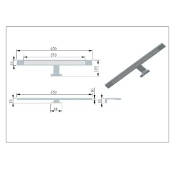 Hot Wohnen Design Waschtisch Set mit schwarzem Becken - Crystoga (zweiteilig)