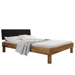 Sale Wohnen Design Wildeichebett mit schwarzem Kopfteil - Olbysca I
