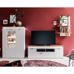 Outlet Wohnen Design Wohnkombination mit Licht - Caldri (dreiteilig)