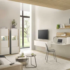 Discount Wohnen Design Wohnzimmer Möbel-Kombination - Nonessia (fünfteilig)