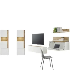 Discount Wohnen Design Wohnzimmer Möbel-Kombination - Nonessia (fünfteilig)